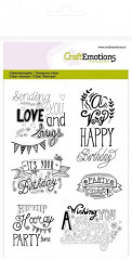 Clear Stamps - birthday handlettering (ENG)