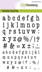 Clear Stamps - Alphabet Typewriter Kleinbuchstaben (A6)