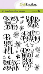 Clear Stamps - Handletter Enjoy the day - Super star (ENG)