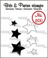 Clear Stamps Bits and Pieces - Nr. 200 - Sterne (solid and outli
