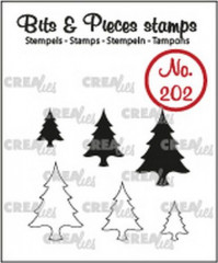 Clear Stamps Bits and Pieces - Nr. 202 - Bäume (solid and outli