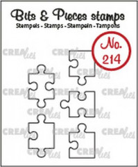 Clear Stamps Bits and Pieces - Nr. 214 - 5x Puzzle (Umriss)