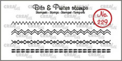 Clear Stamps Bits and Pieces - 4x Sticklinien