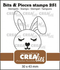 Clear Stamps Bits and Pieces - Hase mit geschlossen Augen