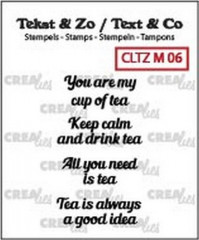 Clear Stamps Text (ENG) - Tiny text tea C
