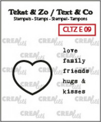 Clear Stamps Text (ENG) - heart