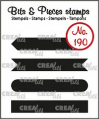 Clear Stamps Bits and Pieces - Nr. 190 - Text Strips set A solid