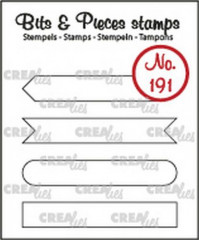 Clear Stamps Bits and Pieces - Nr. 191 - Text Strips set A outli