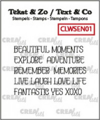 Clear Stamps Text Co. - word strips Moments (ENG)