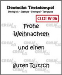 Clear Stamps Text (DE) - Frohe Weihnachten 06