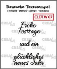 Clear Stamps Text (DE) - Frohe Weihnachten 07