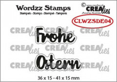 Crealies Wordzz Clear Stamps - Frohe Ostern (DE)