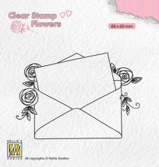 Clear Stamps - Flowers Love letter