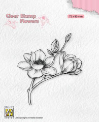 Clear Stamps - Flowers Magnolia Zweig