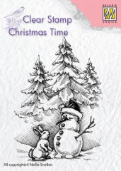 Clear Stamps - Christmas Time Schneemann, Hase