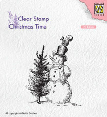 Clear Stamps - Christmas Time Schneemann mit Baum