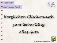 Clear Stamps - German Texts - Zum Geburtstag (DE)
