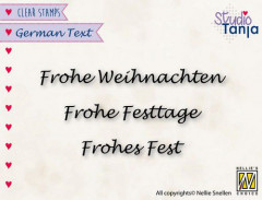 Clear Stamps - German Texts - Frohe Weihnachten (DE)