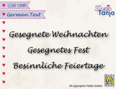 Clear Stamps - German Texts - Gesegnete Weihnachten (DE)