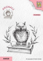Clear Stamps - Owl on a Book