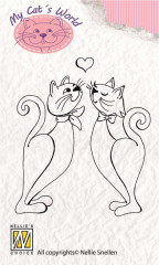 Clear Stamps - Cats World I love you