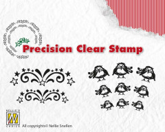  Precission Stamps Weihnachten starburst-robin