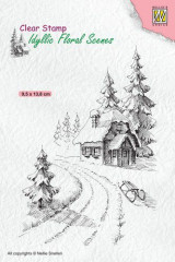 Clear Stamps - Idyllic Floral Winterhaus