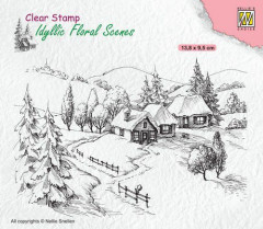 Clear Stamps - Idyllic Floral Winterlandschaft