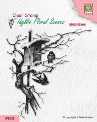 Clear Stamps - Idyllic Floral Vogelhaus