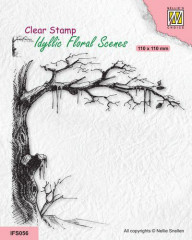 Clear Stamps - Idyllic Floral Eisiger Baum