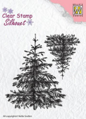 Silhouette Clear Stamps - 2 Weihnachten Tannen