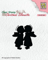 Clear Stamps - Christmas Silhouette Zwei Engel