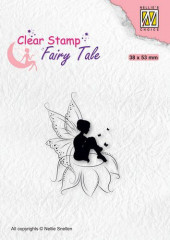 Clear Stamps - Fairy Tale Nr. 18 Elf sitting on Flower