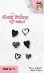 Clear Stamps - mini Herzen - 2