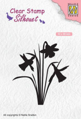 Clear Stamps - Silhouette Narzisse