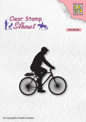 Clear Stamps - Silhouette Radfahrer