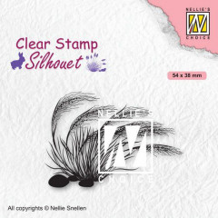Clear Stamps - Silhouette blühendes Gras - 3