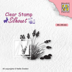 Clear Stamps - Silhouette blühendes Gras - 4