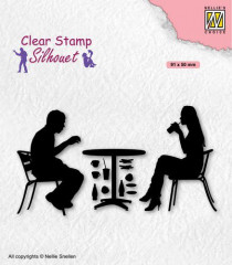 Clear Stamps - Silhouette Teenagers Terrasse