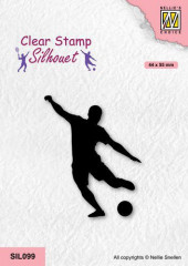 Clear Stamps - Silhouette Sport Fußballspieler