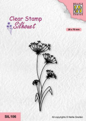 Clear Stamps - Silhouette Blumen -19