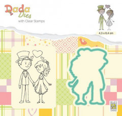DADA Die and Clear Stamps - Marriage In Love