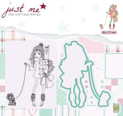 Just Me Die and Clear Stamps - Weihnachtseinkauf