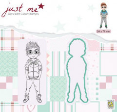 Just Me Die and Clear Stamps - Teenager Junge
