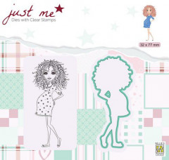 Just Me Die and Clear Stamps - Schwanger