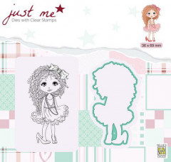 Just Me Die and Clear Stamps - Dame Mädchen