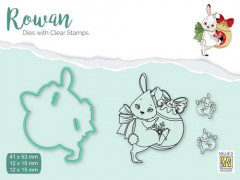 Rowan Dies and Clear stamps - Weihnachten Hase