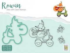 Rowan Dies and Clear stamps - Weihnachten Fuchs