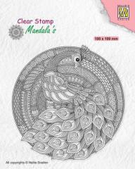 Mandala Clear Stamps - Pfau