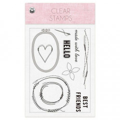Clear Stamps - Stitched with love 01